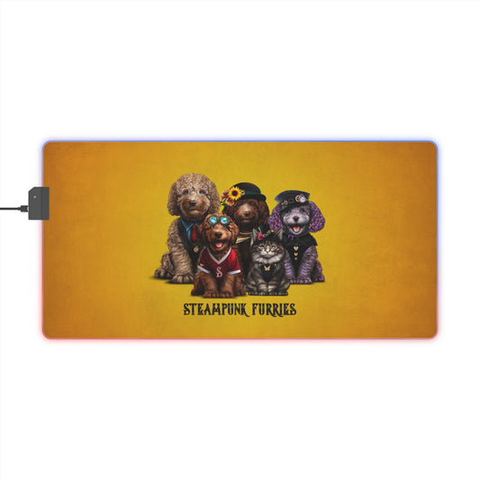 LED Gaming Mouse Pad: The Pipps-STEAMPUNK FURRIES