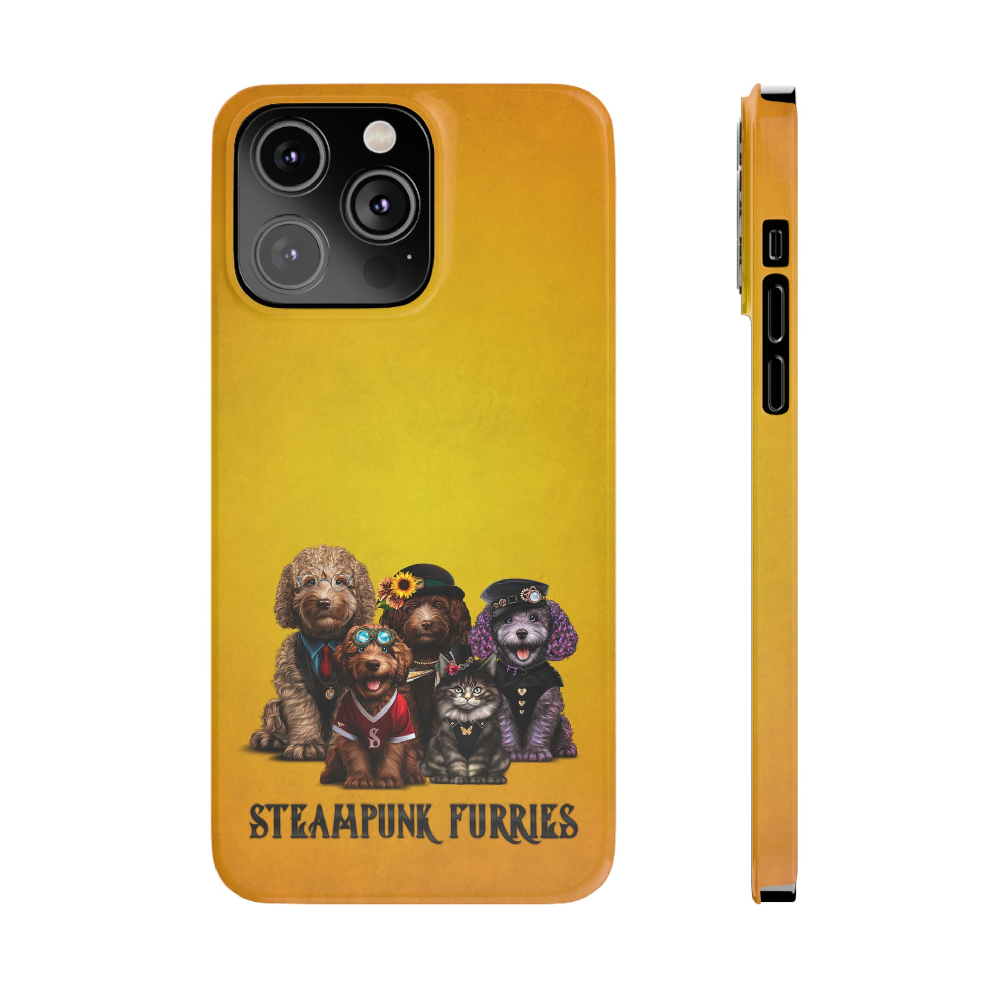 Slim Case: The Pipps-iPhone 14 Pro Max-STEAMPUNK FURRIES