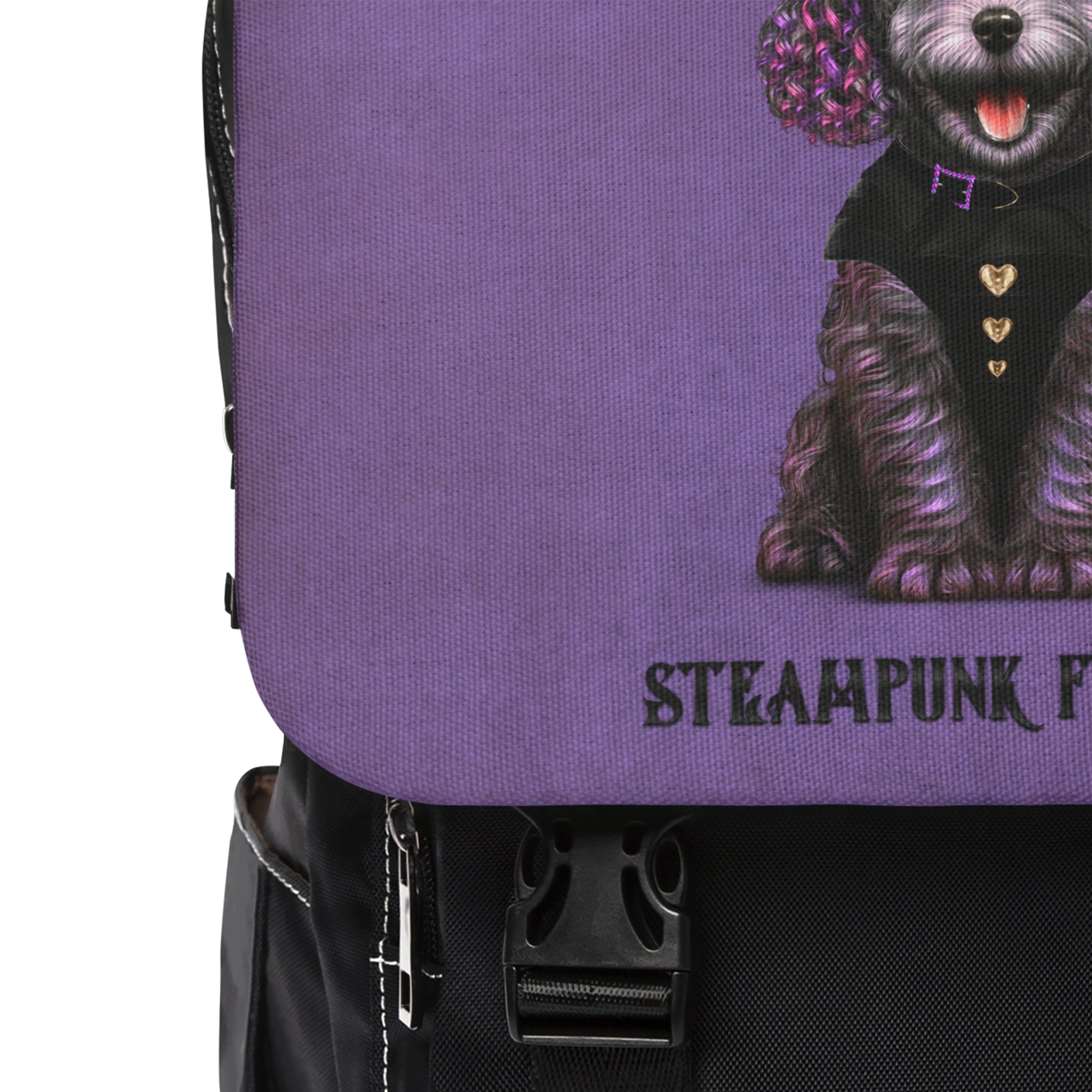 Front Flap Backpack: Dazzle-STEAMPUNK FURRIES