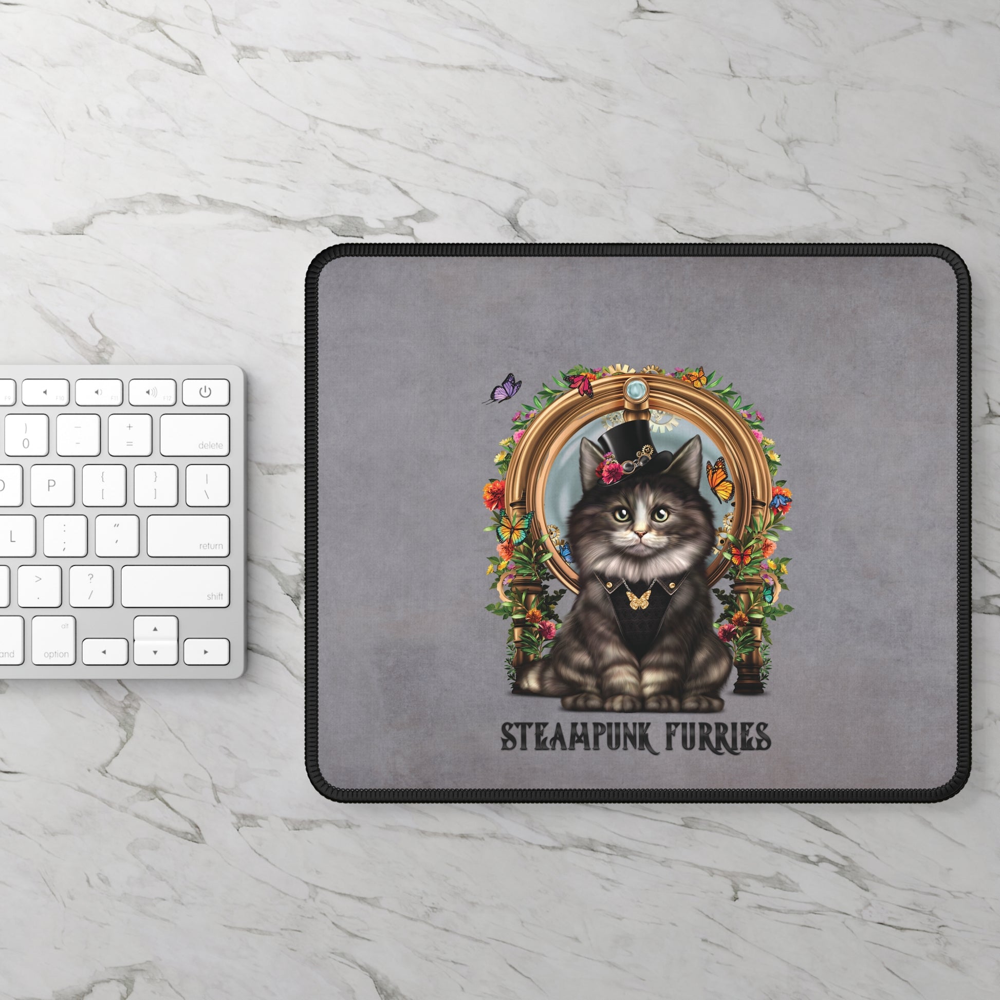 Mouse Pad: Mia-Grey-STEAMPUNK FURRIES