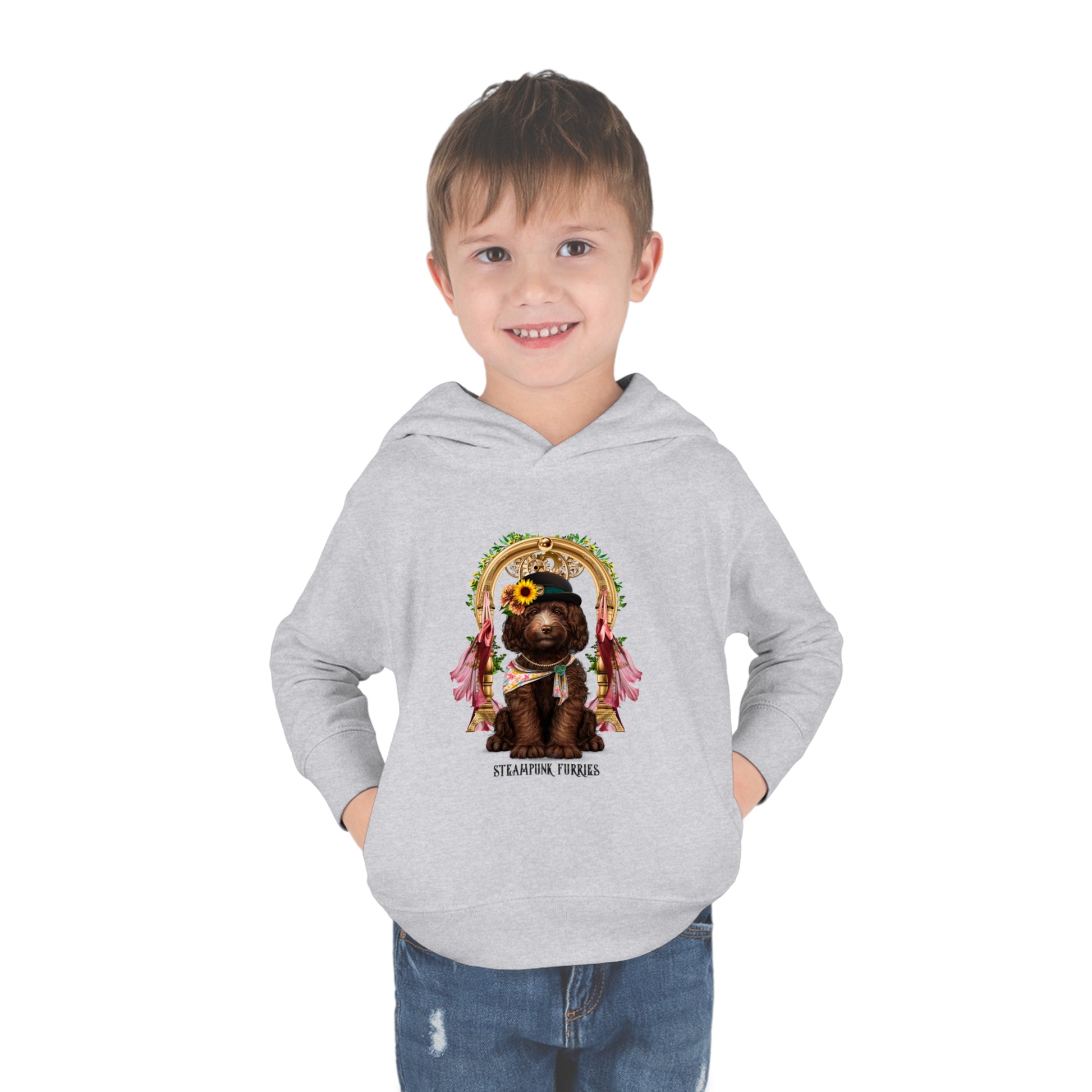 Tiny Paws Fleece Hoodie: Mrs. Pipps-Heather-2T-STEAMPUNK FURRIES