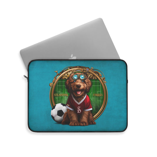 Laptop Sleeve: Jax-Teal-12 inch-STEAMPUNK FURRIES