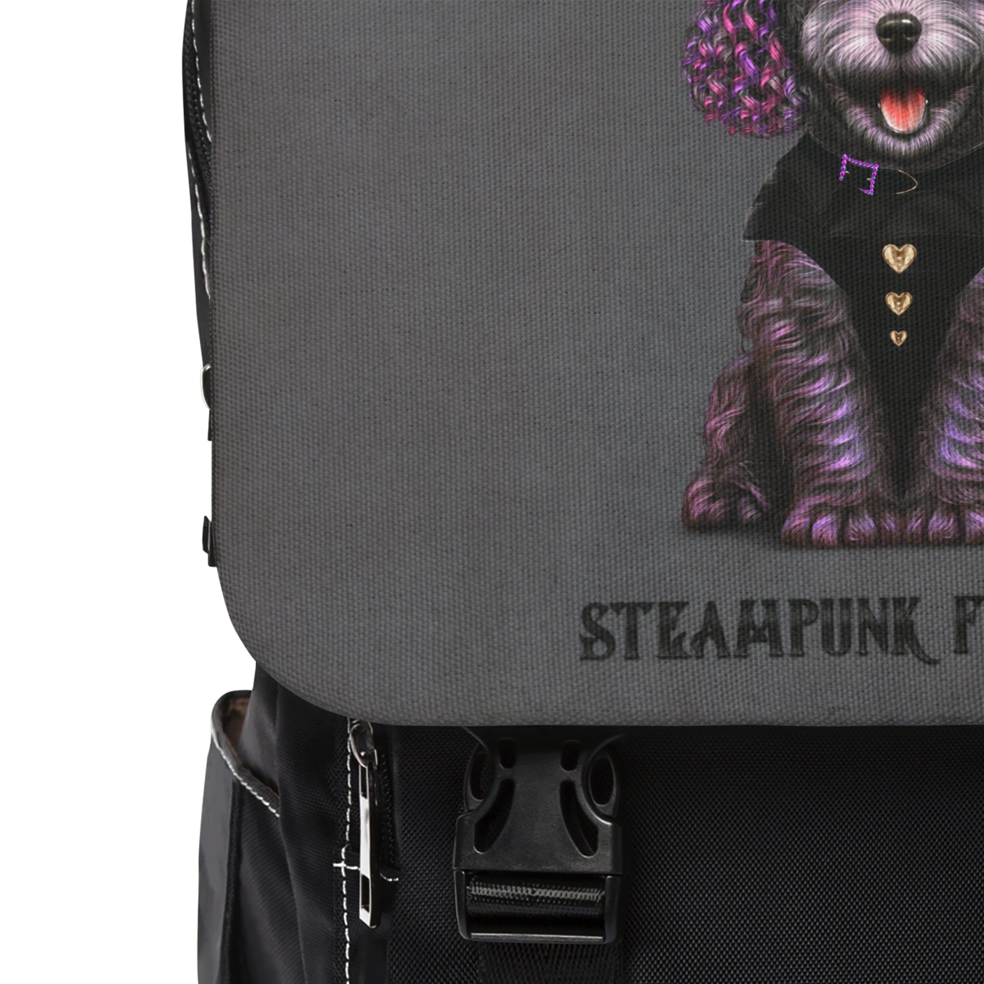 Front Flap Backpack: Dazzle-STEAMPUNK FURRIES