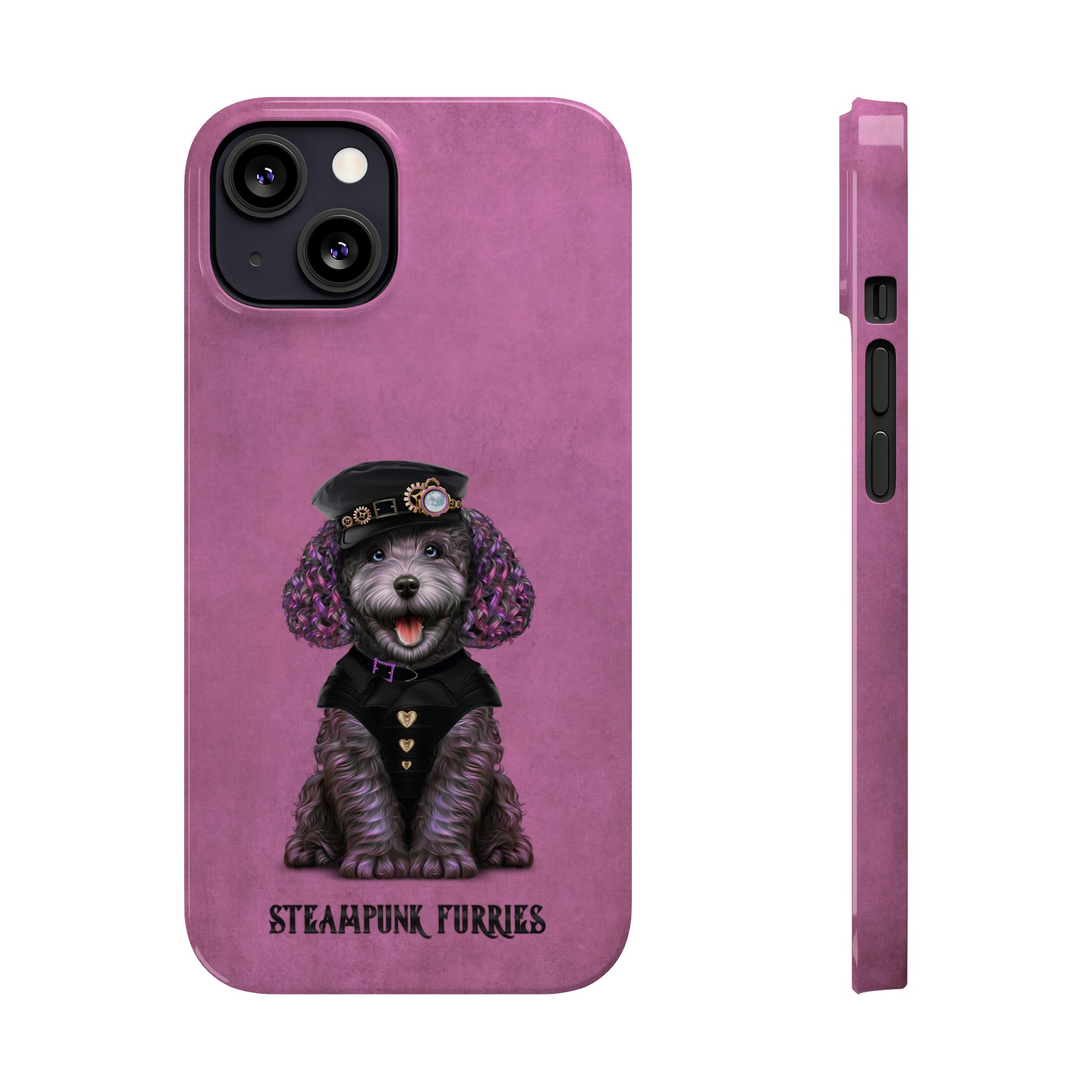 Slim Case: Dazzle-iPhone 13-Pink-STEAMPUNK FURRIES