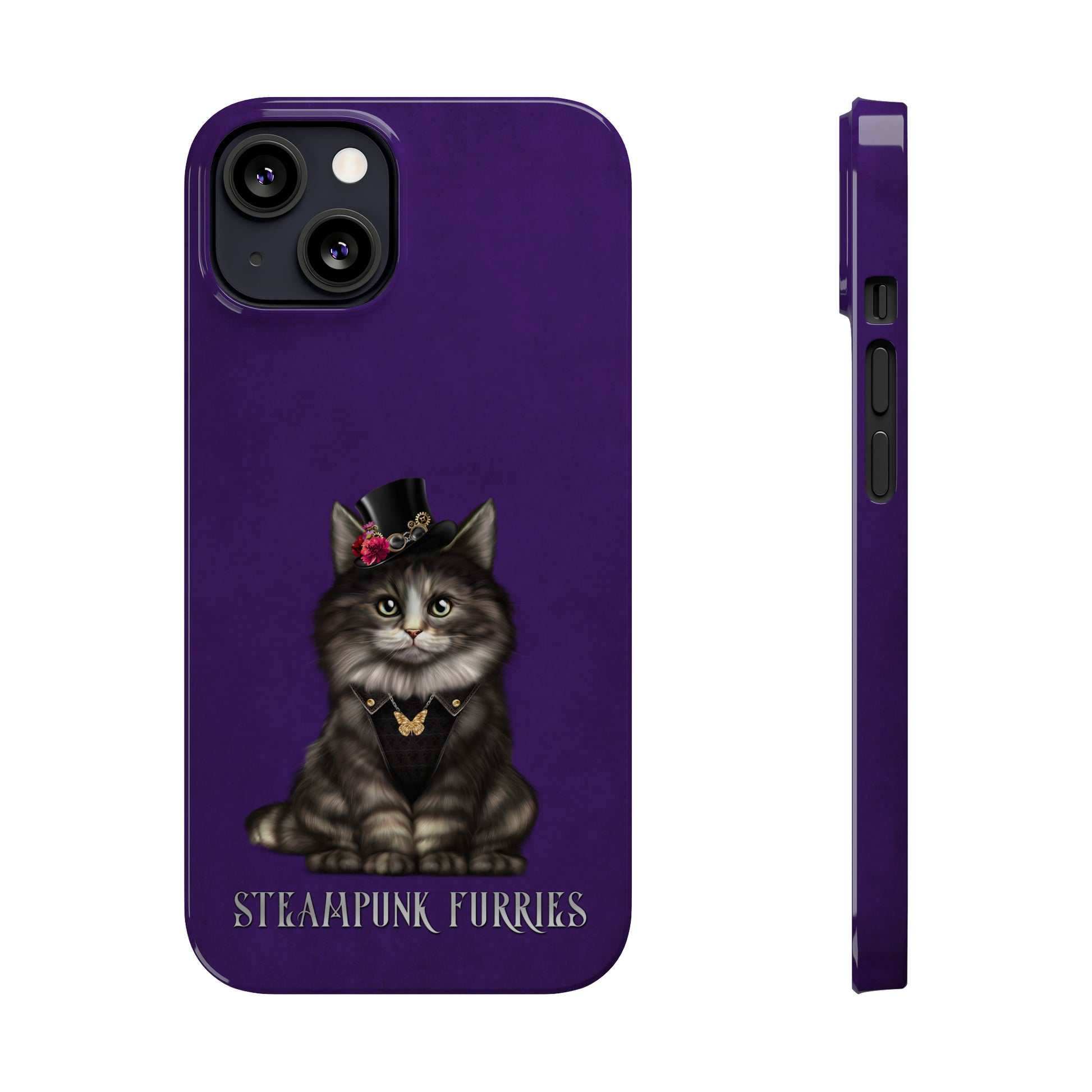 Slim Case: Mia-iPhone 13-Purple-STEAMPUNK FURRIES