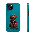 Slim Case: Jax-iPhone 13-Teal-STEAMPUNK FURRIES