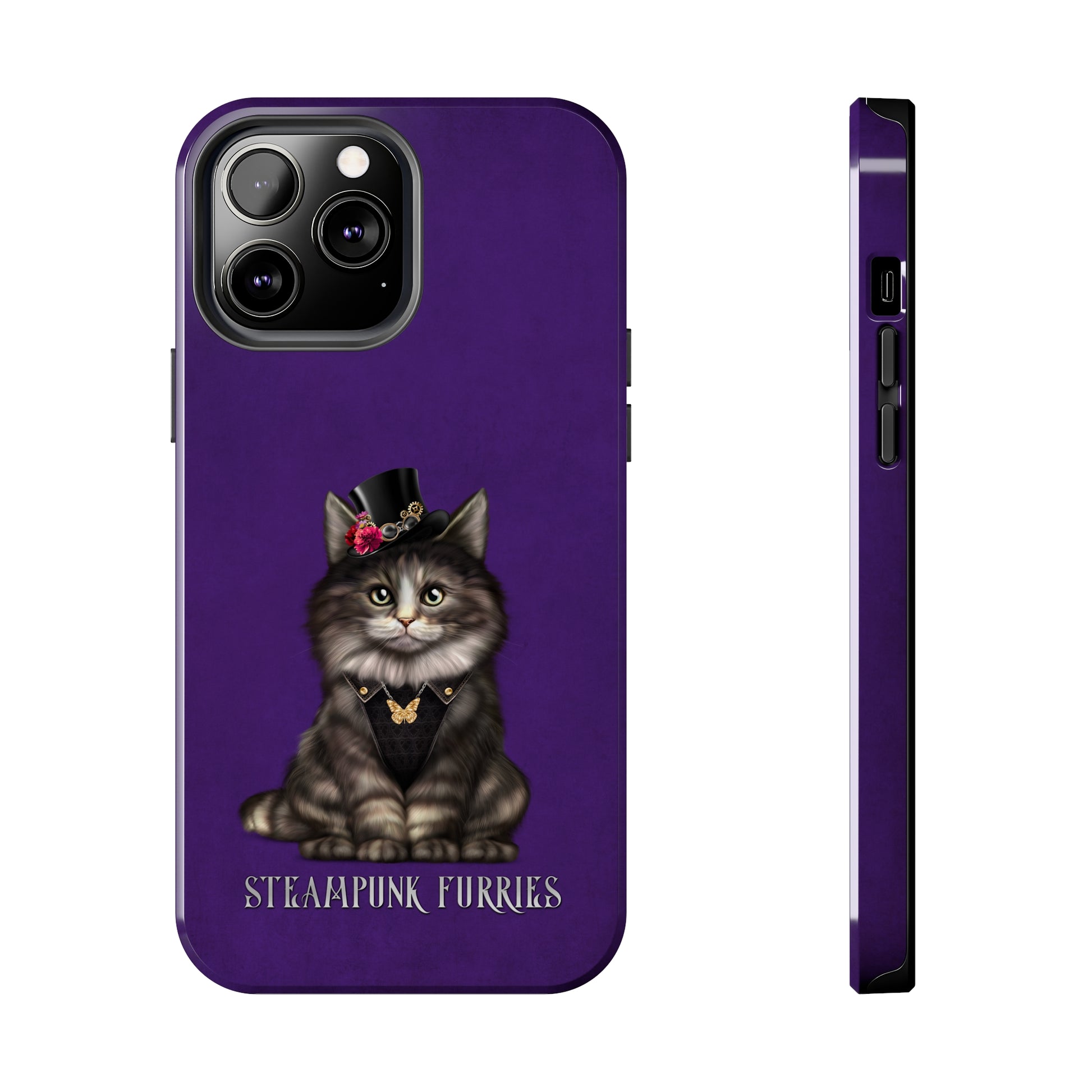 Tough Case: Mia-iPhone 13 Pro-Purple-STEAMPUNK FURRIES