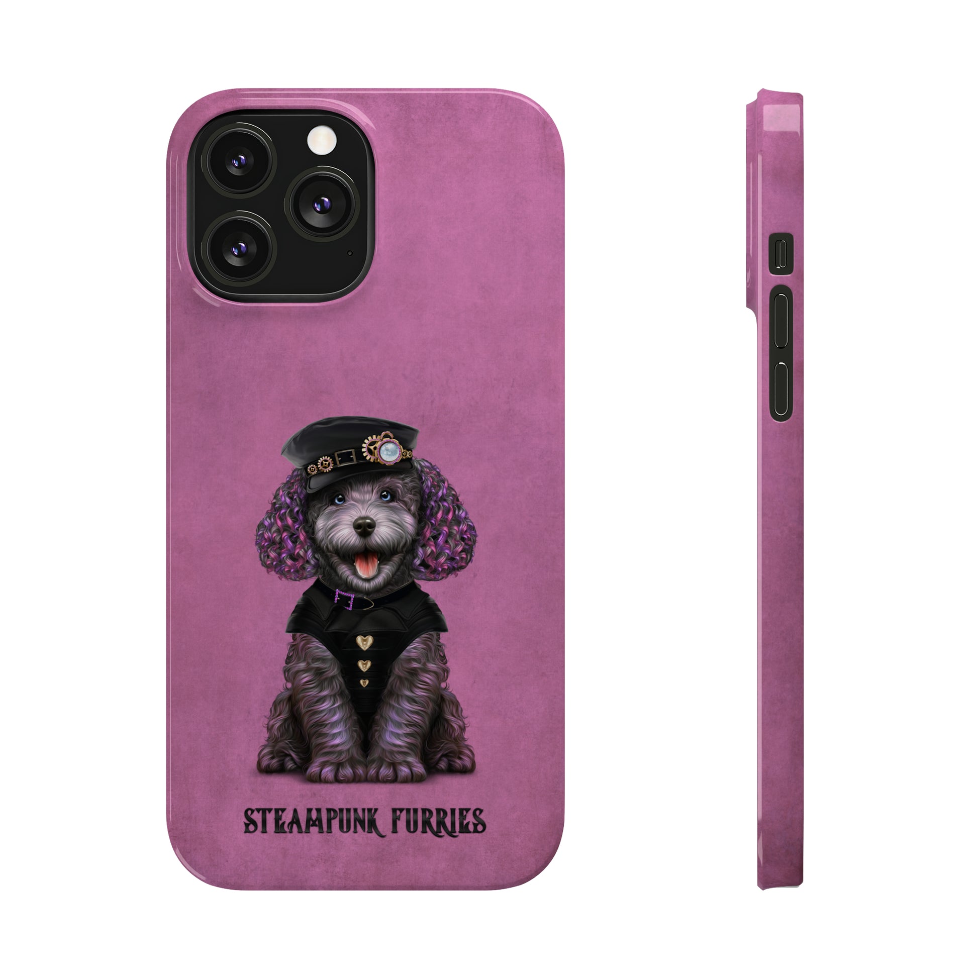 Slim Case: Dazzle-iPhone 13 Pro Max-Pink-STEAMPUNK FURRIES