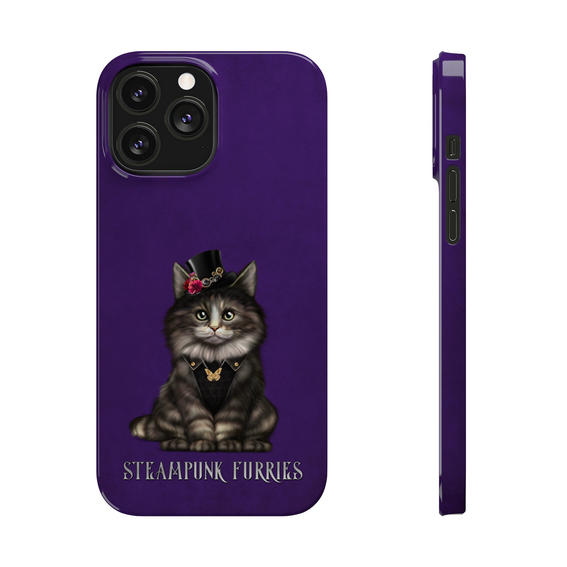 Slim Case: Mia-iPhone 13 Pro Max-Purple-STEAMPUNK FURRIES