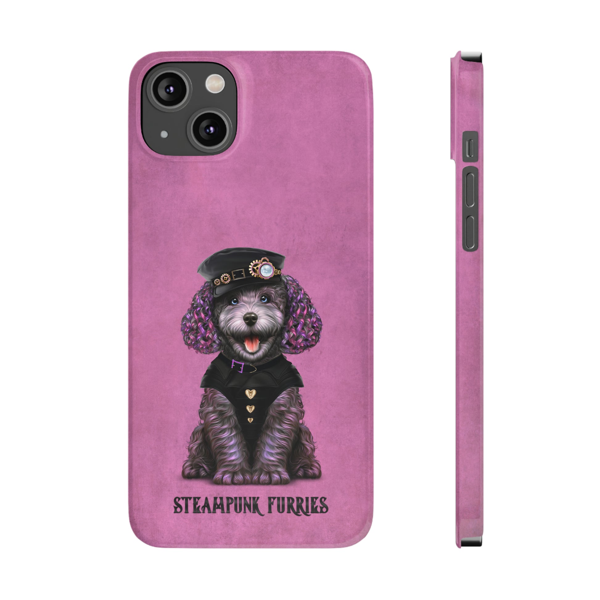 Slim Case: Dazzle-iPhone 14 Plus-Pink-STEAMPUNK FURRIES