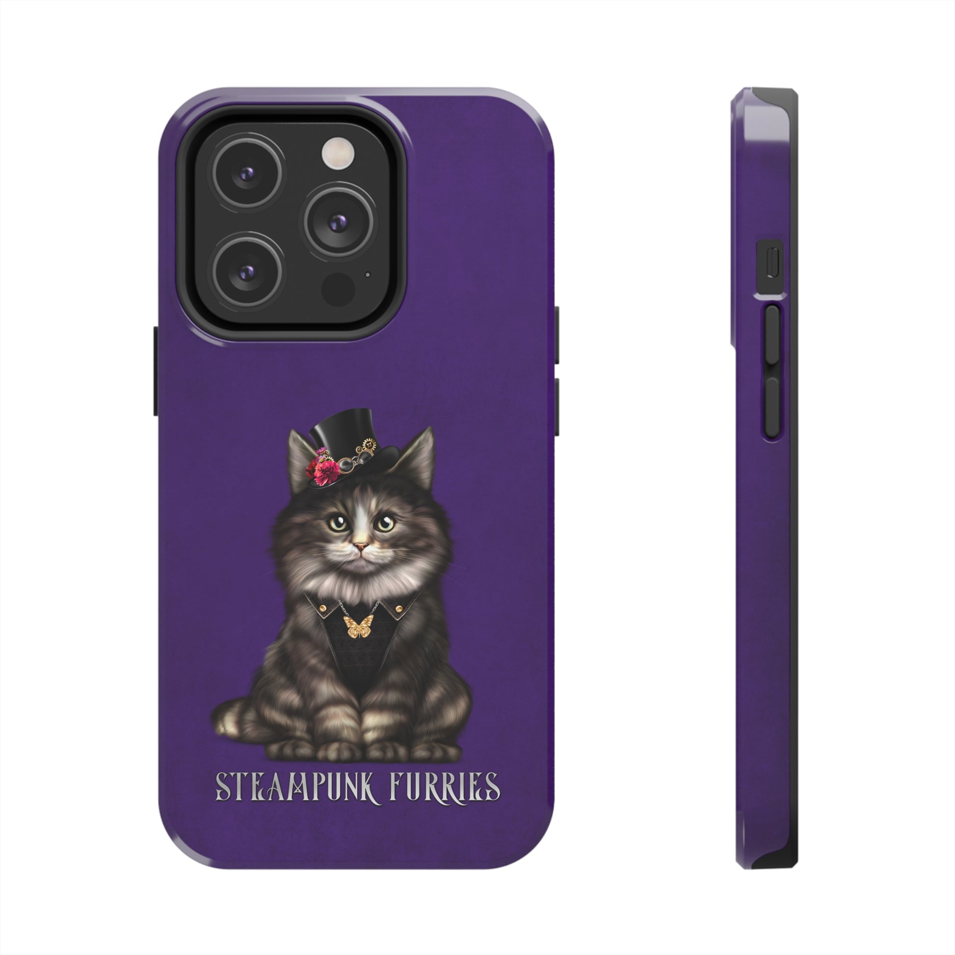 Tough Case: Mia-iPhone 14 Pro-Purple-STEAMPUNK FURRIES