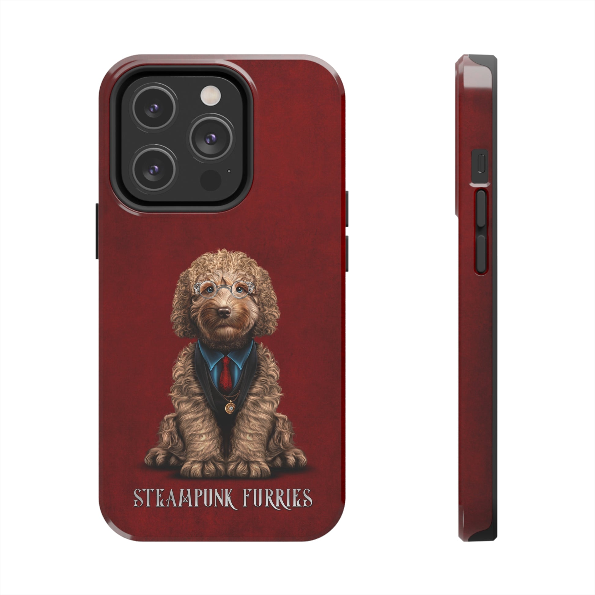Tough Case: Mr. Pipps-iPhone 14 Pro-Red-STEAMPUNK FURRIES