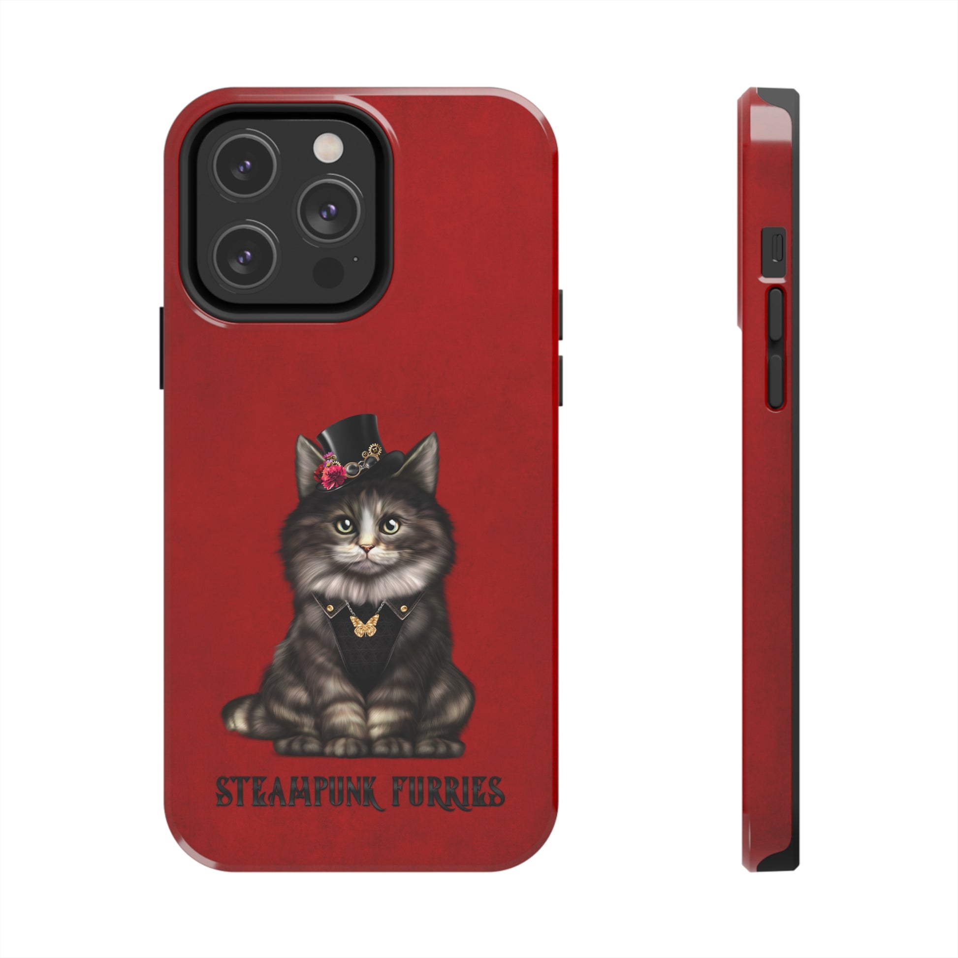 Tough Case: Mia-iPhone 14 Pro Max-Red-STEAMPUNK FURRIES