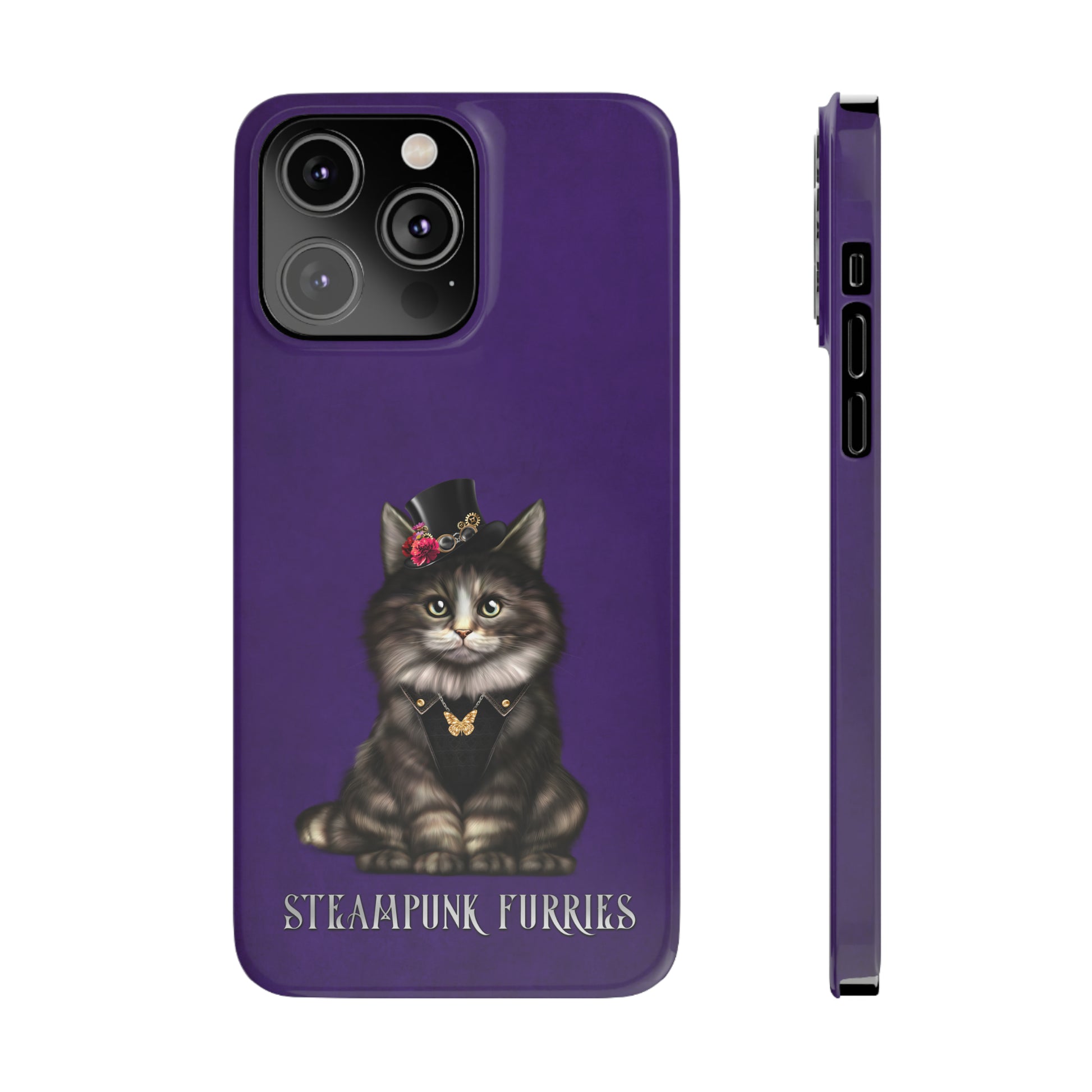 Slim Case: Mia-iPhone 14 Pro Max-Purple-STEAMPUNK FURRIES