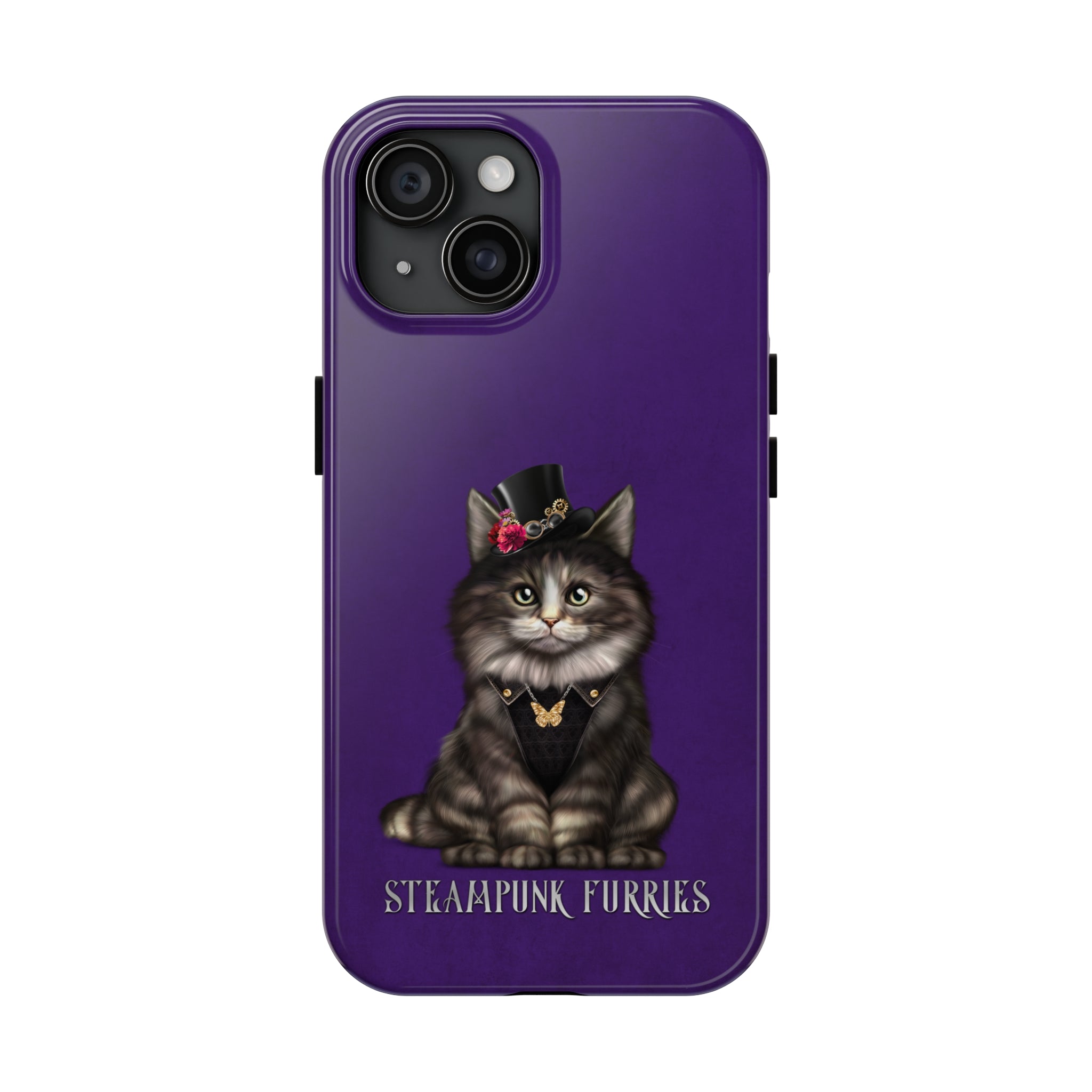 Tough Case: Mia-iPhone 15-Purple-STEAMPUNK FURRIES