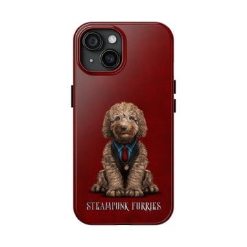 Tough Case: Mr. Pipps-iPhone 15-Red-STEAMPUNK FURRIES