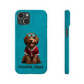 Slim Case: Jax-iPhone 15-Teal-STEAMPUNK FURRIES