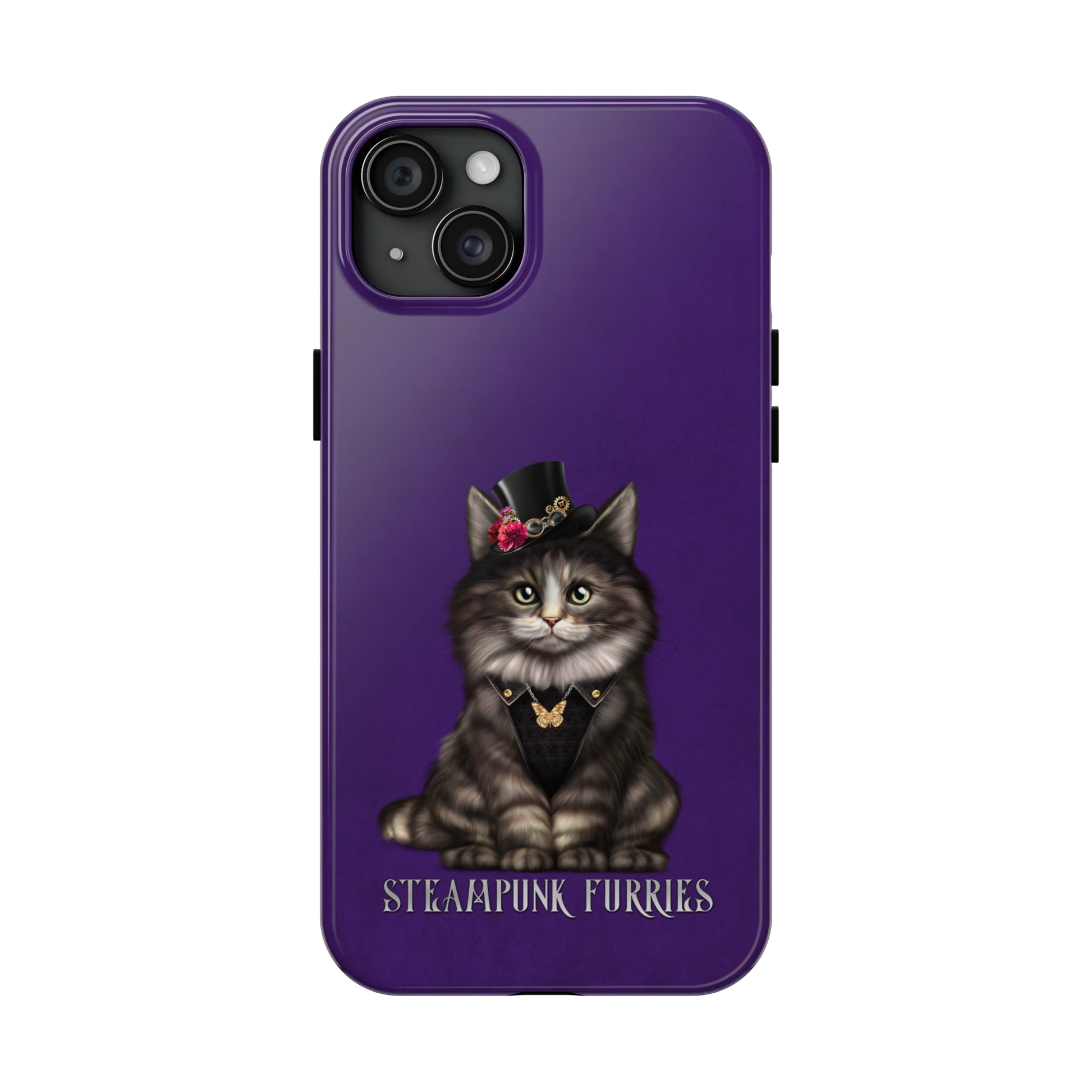 Tough Case: Mia-iPhone 15 Plus-Purple-STEAMPUNK FURRIES