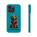 Slim Case: Jax-iPhone 15 Pro-Teal-STEAMPUNK FURRIES