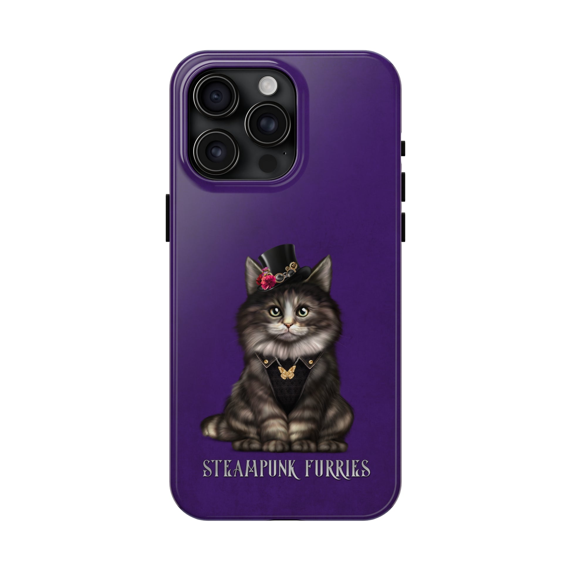 Tough Case: Mia-iPhone 15 Pro Max-Purple-STEAMPUNK FURRIES