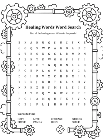 healing words search